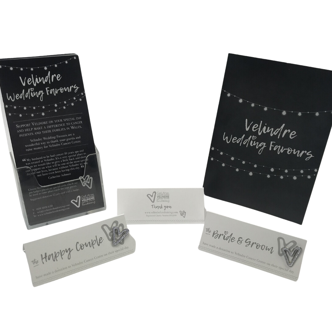 Velindre Place Card with Wedding favour Badge - Image 6