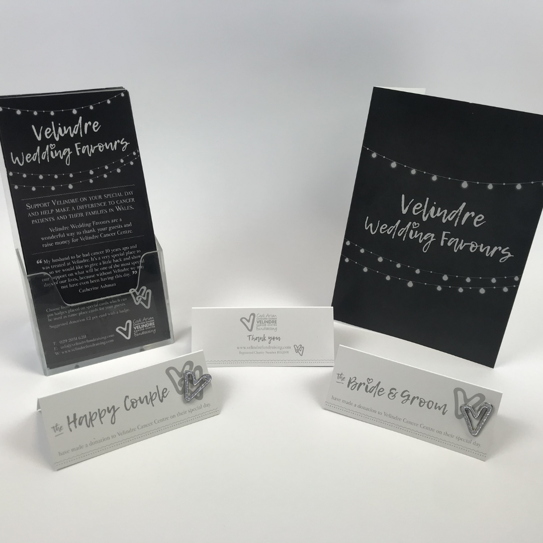 Velindre Place Card with Wedding favour Badge - Image 4