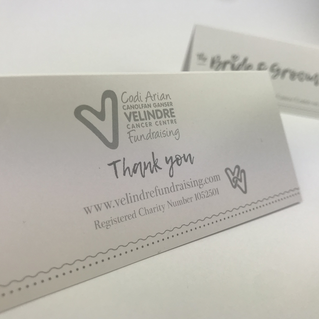 Velindre Place Card with Wedding favour Badge - Image 5